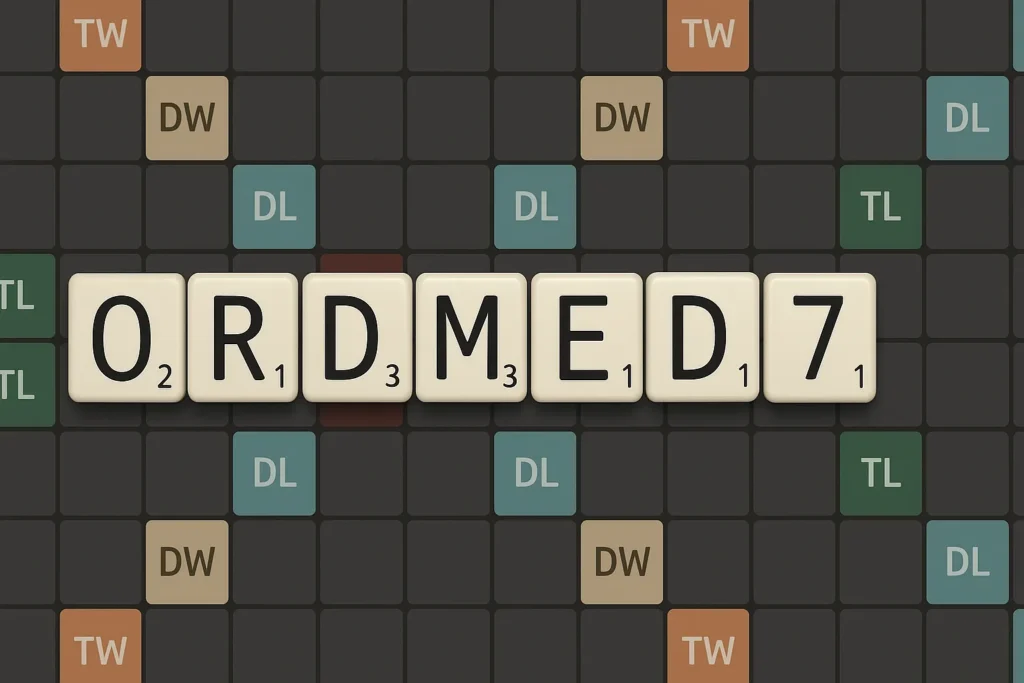 Ord med 7 bokstaver Wordfeud